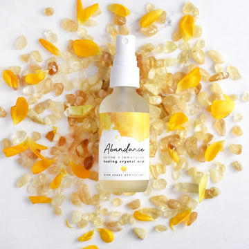 Citrine Abundance Crystal Mist with Lemongrass