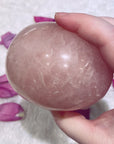 Rose Quartz Crystal Skull