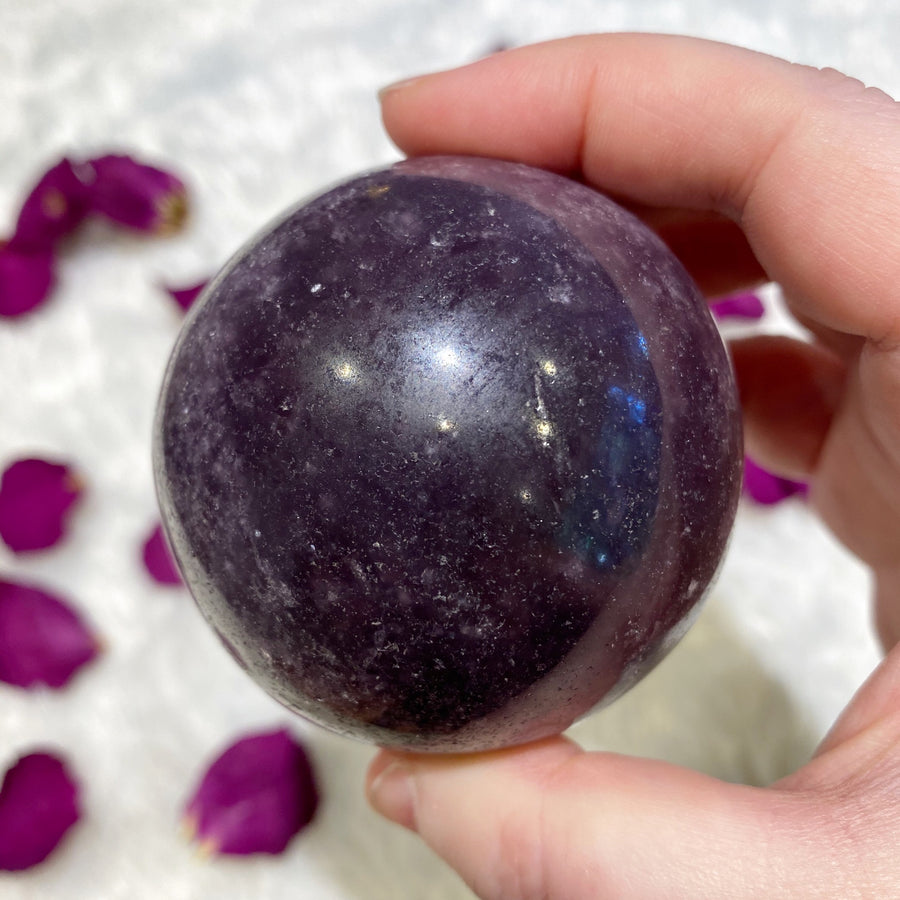 Lepidolite Sphere