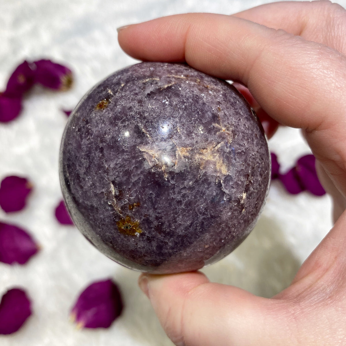 Lepidolite Sphere
