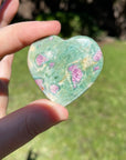 Ruby Fuchsite Crystal Hearts