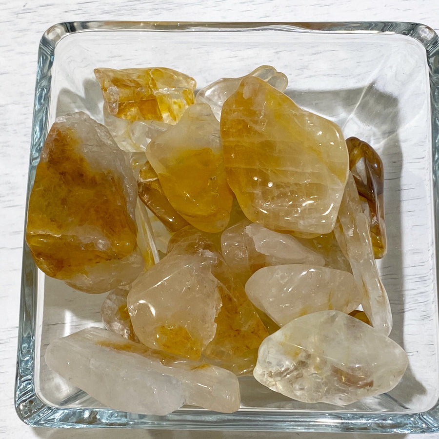 Golden Healer Quartz Tumbles