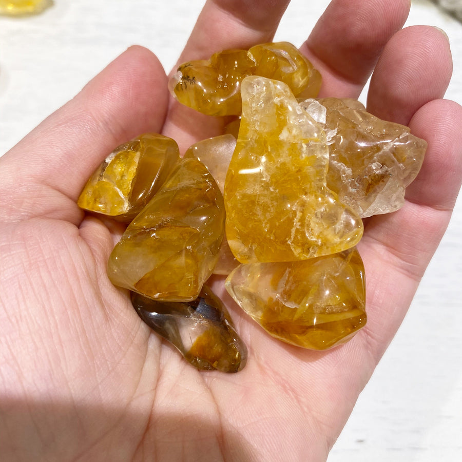 Golden Healer Quartz Tumbles