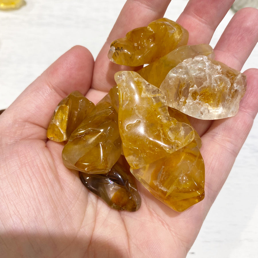 Golden Healer Quartz Tumbles