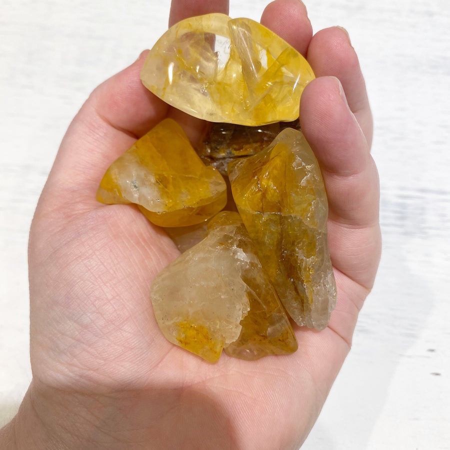 Golden Healer Quartz Tumbles