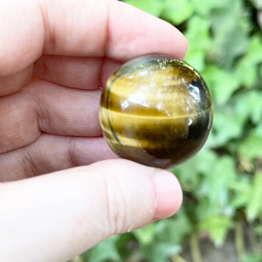 Polished Tigers Eye Crystal Sphere