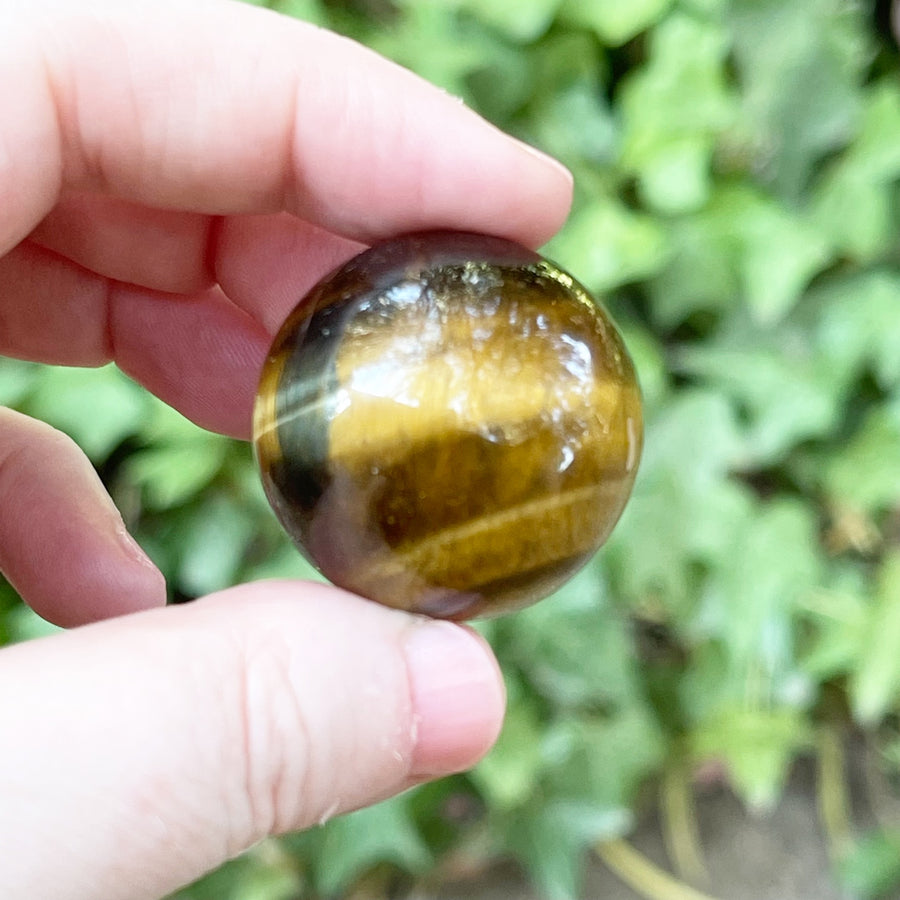 Polished Tigers Eye Crystal Sphere