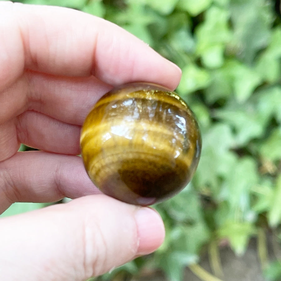 Polished Tigers Eye Crystal Sphere