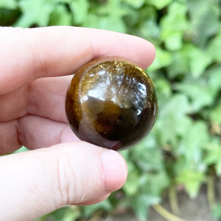 Polished Tigers Eye Crystal Sphere