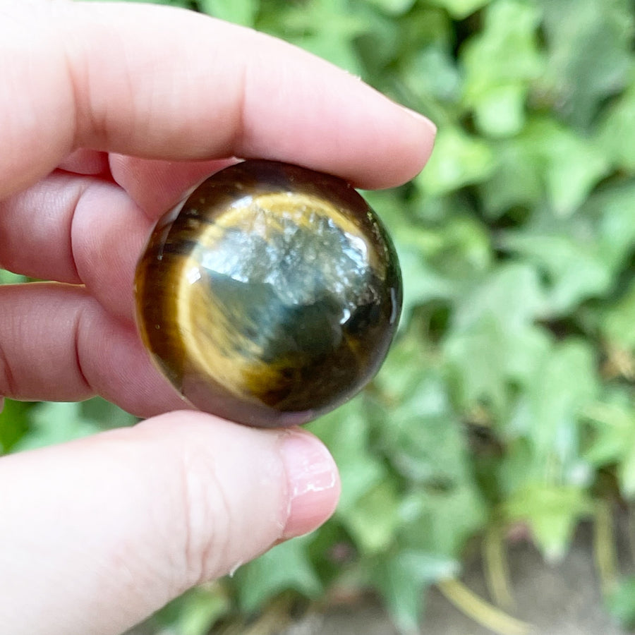 Polished Tigers Eye Crystal Sphere