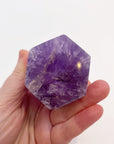Polished Amethyst Generator Tower with Rainbows