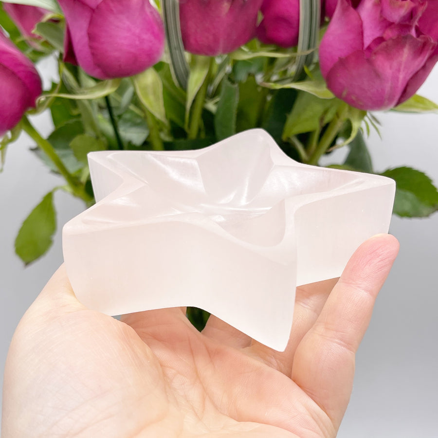 Selenite Star Charging Dish