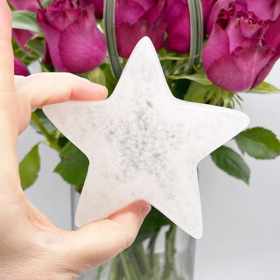 Selenite Star Charging Dish