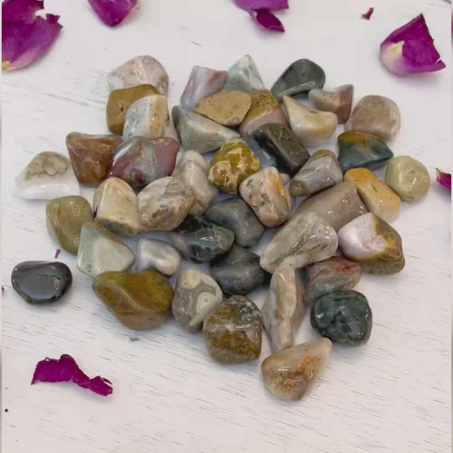 Wholesale Ocean Jasper Crystal Tumbles Lot