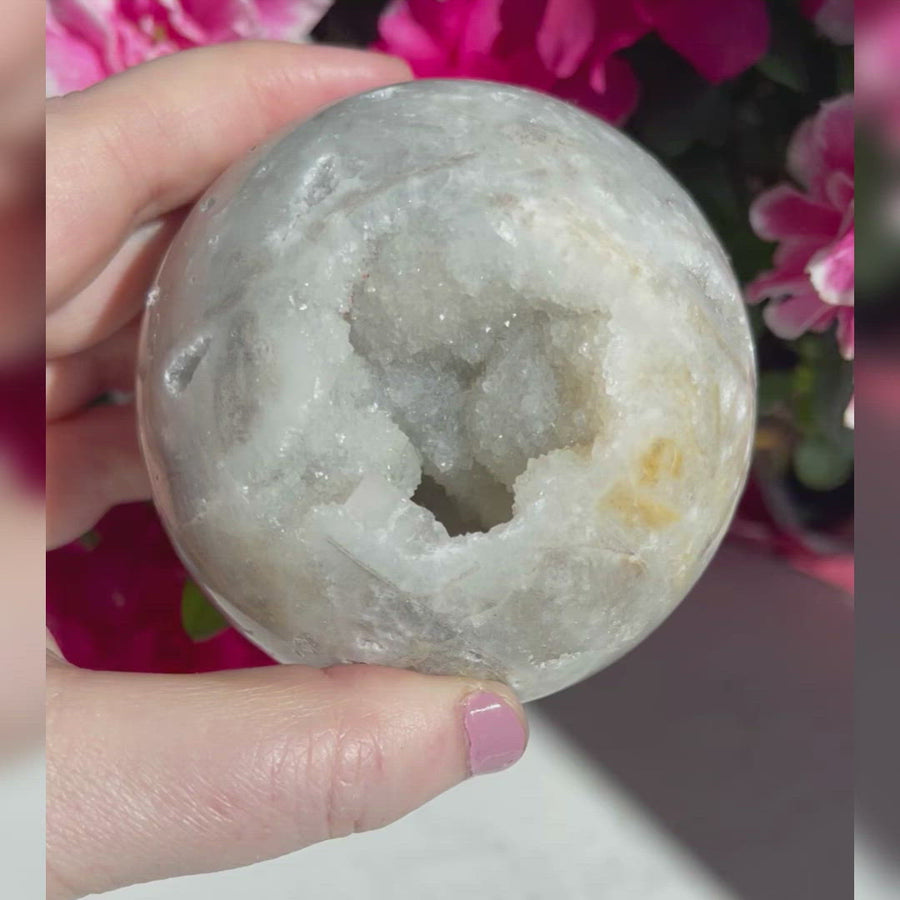 Druzy Agate Crystal Sphere