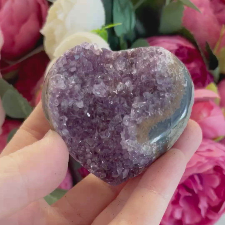 Amethyst Geode Heart