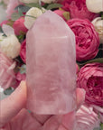 Rose Quartz Crystal Tower