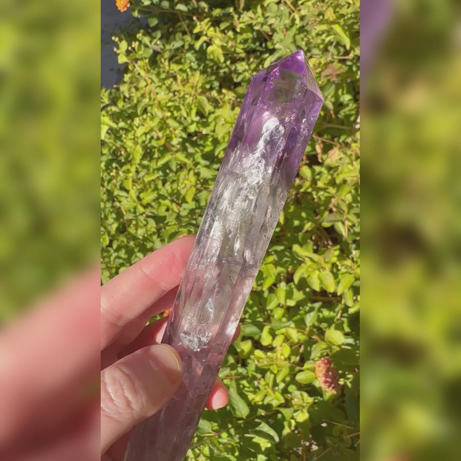 Amethyst Phantom Crystal Wand