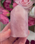 Rose Quartz Crystal Tower