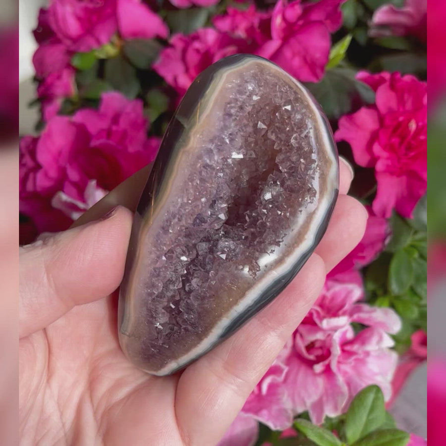 Amethyst Geode Partially Polished