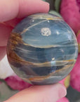 Rare Lemurian Aquatine Calcite Crystal Sphere