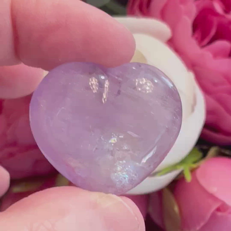 Amethyst Mini Crystal Heart