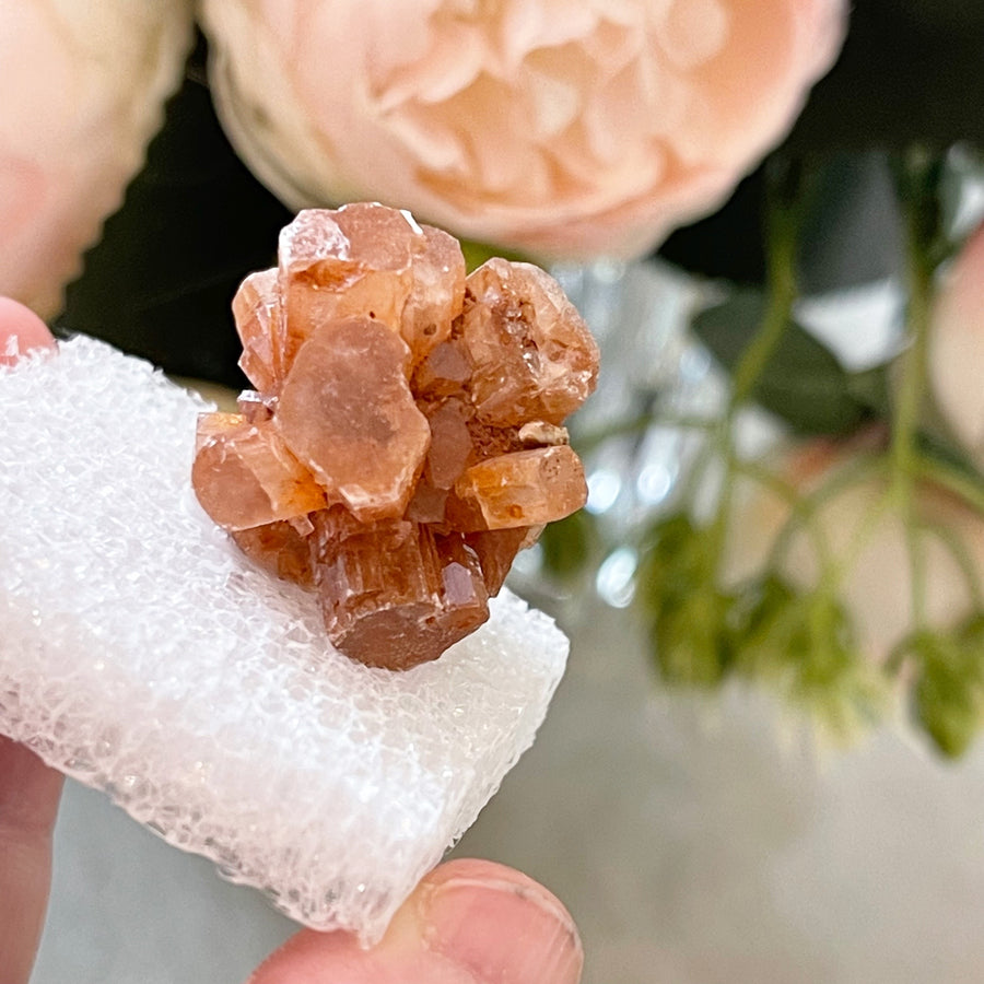 Natural Aragonite Cluster from Morocco