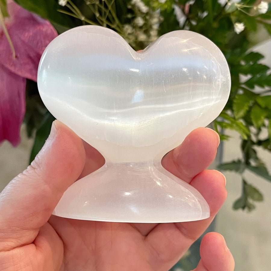 Selenite Heart Tower
