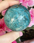 Blue Apatite Crystal Sphere
