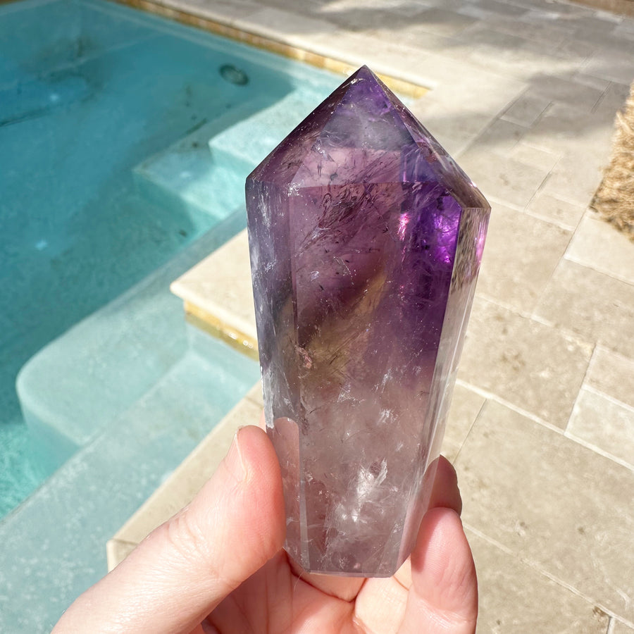 Ametrine Phantom Tower with Rainbows