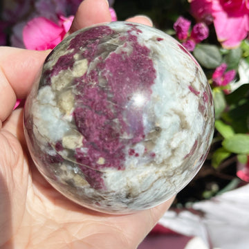 Rubellite Crystal Sphere