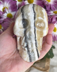 Banded Calcite Crystal Skull