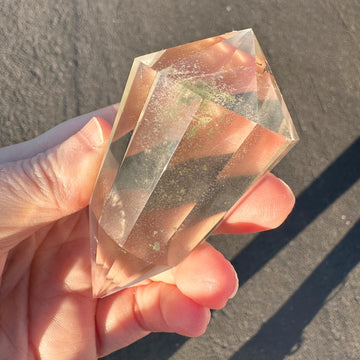 Chlorite Quartz Vogel Style Wand 12 Sided