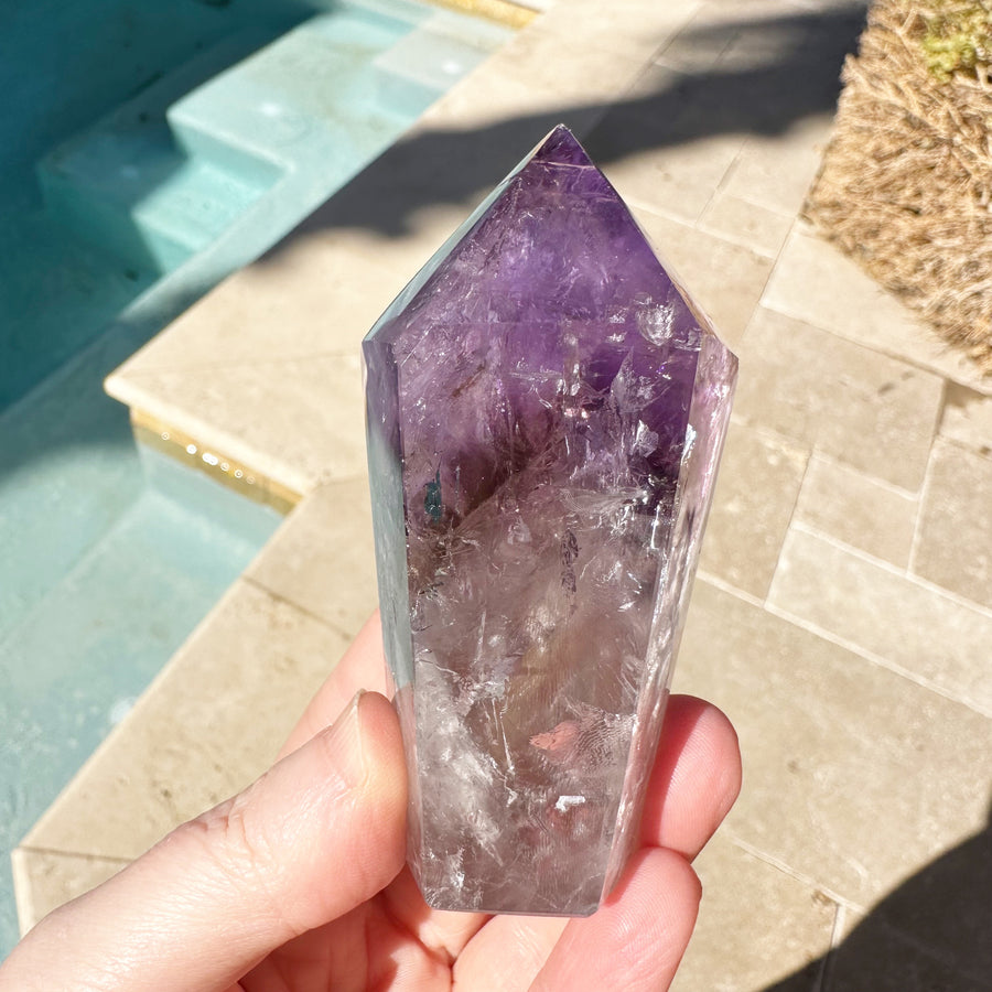 Ametrine Phantom Tower with Rainbows