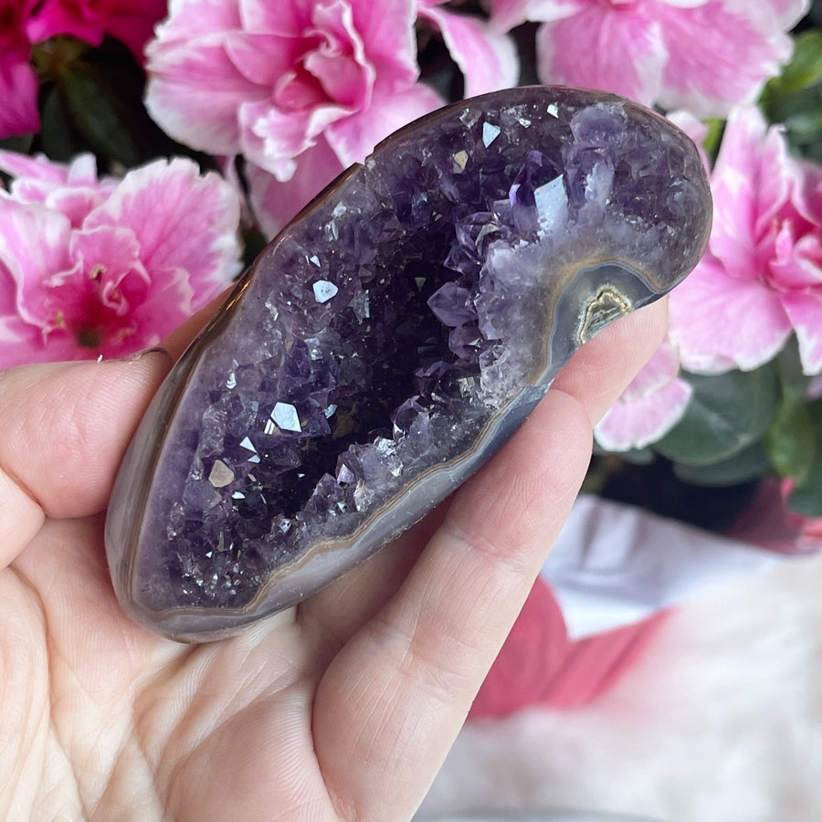 Amethyst Geode Partially Polished