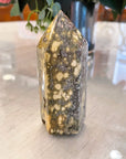 Orbicular Jasper Crystal Generator Tower