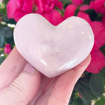 Rare Pink Phosphosiderite Crystal Heart