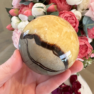 Large Dragon Septarian Crystal Sphere