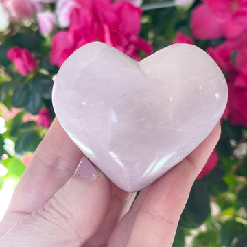 Rare Pink Phosphosiderite Crystal Heart