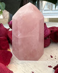 Rose Quartz Crystal Tower