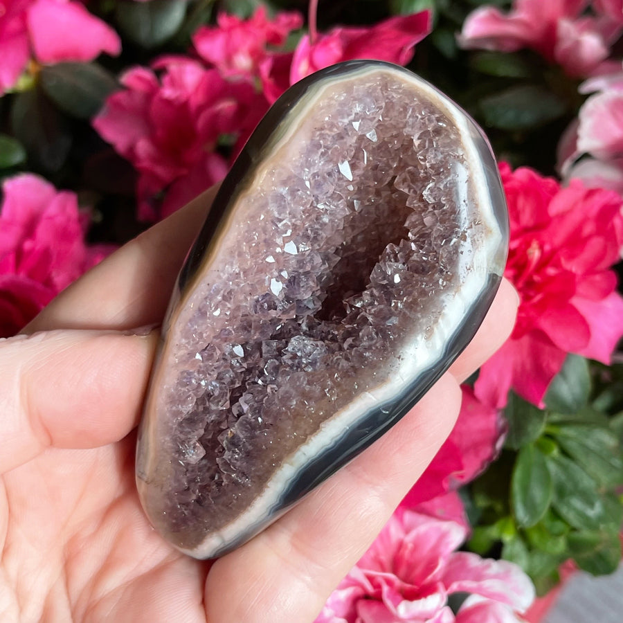 Amethyst Geode Partially Polished