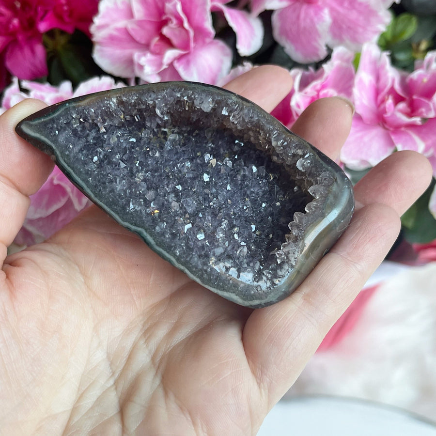 Amethyst Geode Partially Polished
