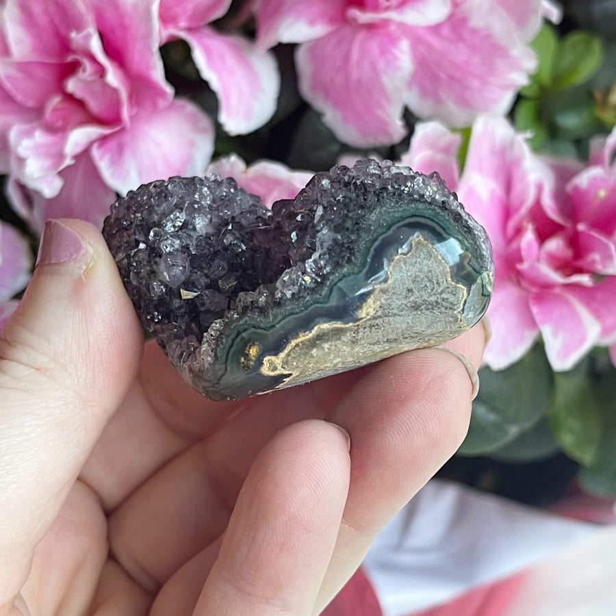 Amethyst Geode Partially Polished