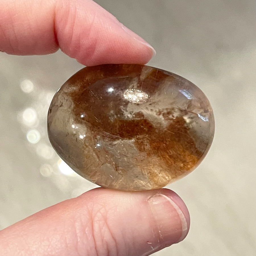 Chlorite Phantom Dream Quartz Crystal Lens