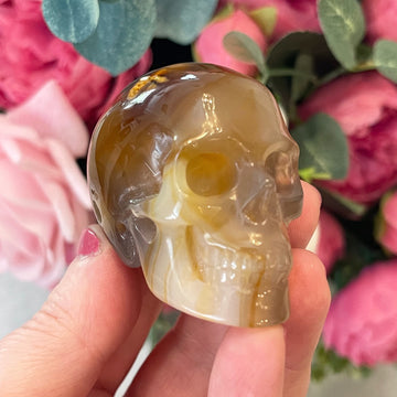 Gemstone Carnelian Crystal Skull