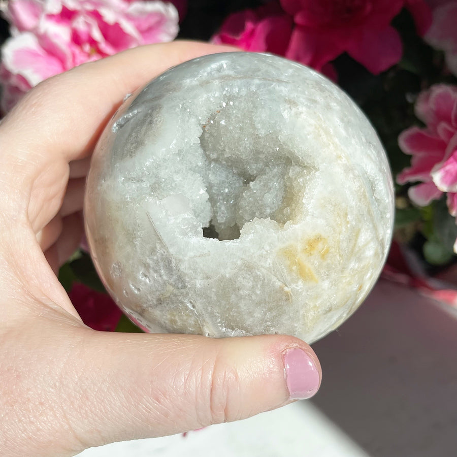 Druzy Agate Crystal Sphere