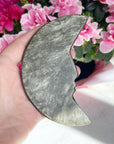 Large Gold Sheen Obsidian Moon