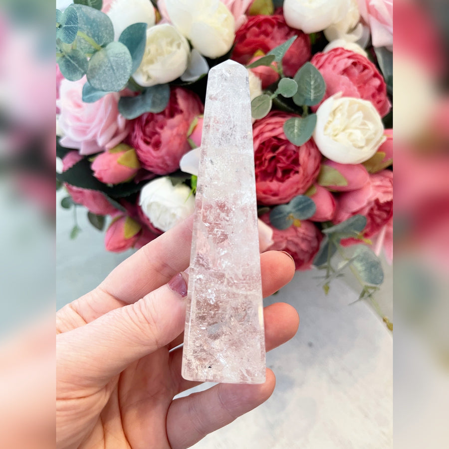 Clear Quartz Obelisk Tower