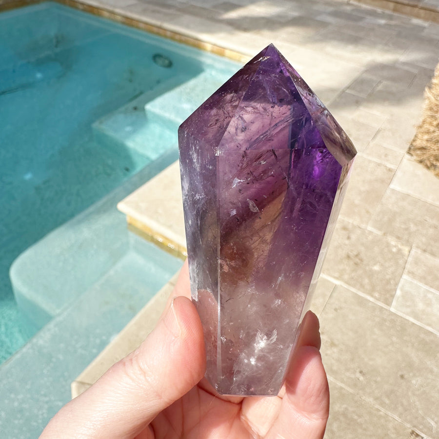 Ametrine Phantom Tower with Rainbows