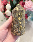 Orbicular Jasper Crystal Generator Tower